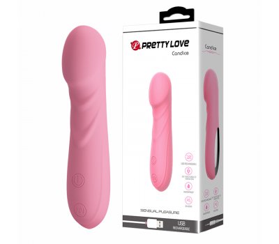 Небольшой вибромассажер Pretty Love Condice розовый, 14,2 см, Ø 2,9 см Небольшой вибромассажер Pretty Love Condice розовый, 14,2 см, Ø 2,9 см