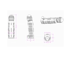 Вибронасадка с усиками, 15 см, Ø 4 см-foto3