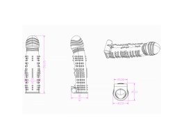 Вибронасадка с усиками, 15 см, Ø 4 см-foto3