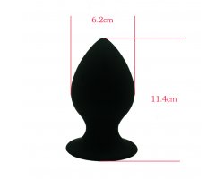Анальная пробка «XL Anal Plug», черная, 11,4 см, Ø 6,2 см-foto3