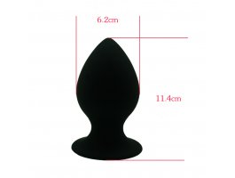 Анальная пробка «XL Anal Plug», черная, 11,4 см, Ø 6,2 см-foto3