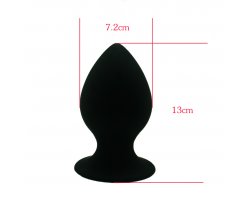 Анальная пробка «Mega Anal Plug», черная, 13 см, Ø 7,2 см-foto3