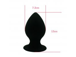 Анальная пробка «Mega Anal Plug», черная, 13 см, Ø 7,2 см-foto3