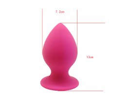 Анальная пробка «Mega Anal Plug», розовая, 13 см, Ø 7,2 см-foto3