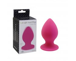 Анальная вибропробка «Large Anal Plug», розовая, 9,5 см, Ø 5,2 см-foto2