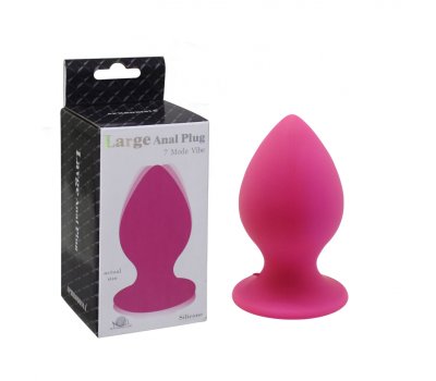 Анальная вибропробка «Large Anal Plug», розовая, 9,5 см, Ø 5,2 см Анальная вибропробка «Large Anal Plug», розовая, 9,5 см, Ø 5,2 см