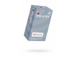 Презервативы UNILATEX RIBBED №12 ребристые, 12+3 шт