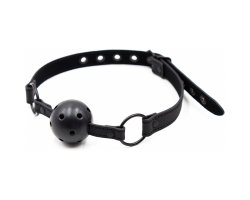 Черный пластиковый кляп Ø 4,5 см-foto4