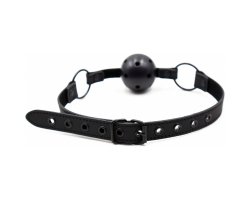 Черный пластиковый кляп Ø 4,5 см-foto2