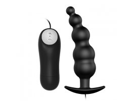 Анальная втулка Anal Stimulation с проводным пультом управления, 11,8 см, Ø 3 см