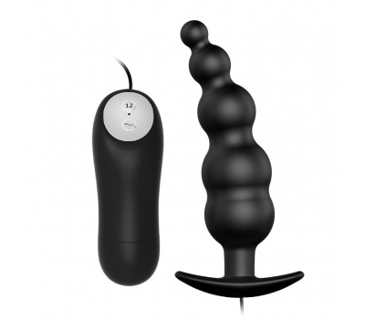 Анальная втулка Anal Stimulation с проводным пультом управления, 11,8 см, Ø 3 см