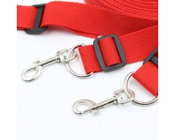 Нейлоновый красный бондаж к кровати-foto3