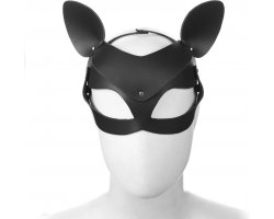 Изящная черная маска кошечки Изящная черная маска кошечки