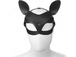 Изящная черная маска кошечки