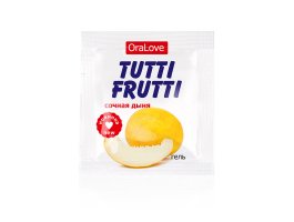 Оральный гель «TUTTI-FRUTTI ДЫНЯ» в миниатюре, 4 гр Оральный гель «TUTTI-FRUTTI ДЫНЯ» в миниатюре, 4 гр