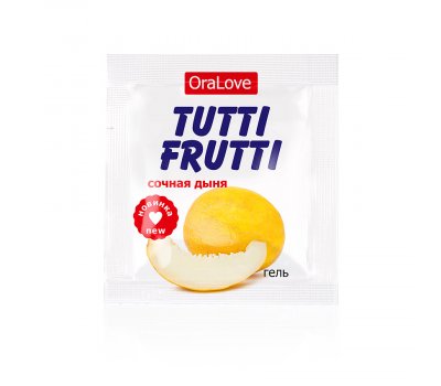 Оральный гель «TUTTI-FRUTTI ДЫНЯ» в миниатюре, 4 гр Оральный гель «TUTTI-FRUTTI ДЫНЯ» в миниатюре, 4 гр