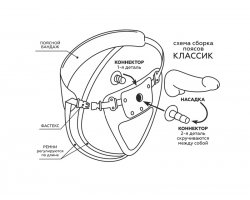 Розовая насадка для страпона HARNESS, 20 см, Ø 4,2 см-foto3