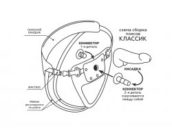 Реалистичная насадка под штырь для страпона HARNESS, 17,3 см, Ø 4 см-foto6