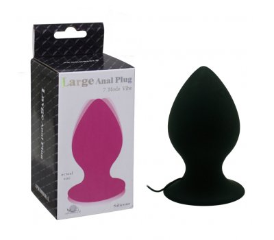 Анальная вибропробка «XL Anal Plug», черная, 11,4 см, Ø 6,2 см Анальная вибропробка «XL Anal Plug», черная, 11,4 см, Ø 6,2 см