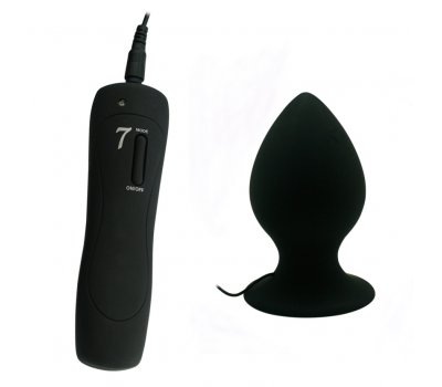 Анальная вибропробка «XL Anal Plug», черная, 11,4 см, Ø 6,2 см Анальная вибропробка «XL Anal Plug», черная, 11,4 см, Ø 6,2 см