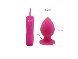 Анальная вибропробка «XL Anal Plug», розовая, 11,4 см, Ø 6,2 см-foto3