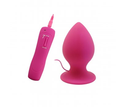Анальная вибропробка «Mega Anal Plug», розовая, 13 см, Ø 7,2 см Анальная вибропробка «Mega Anal Plug», розовая, 13 см, Ø 7,2 см