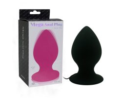 Анальная вибропробка «Mega Anal Plug», розовая, 13 см, Ø 7,2 см-foto2