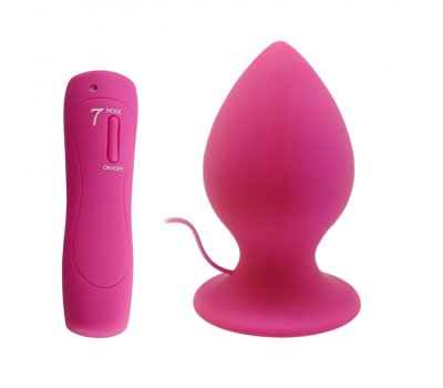 Анальная вибропробка «Mega Anal Plug», розовая, 13 см, Ø 7,2 см Анальная вибропробка «Mega Anal Plug», розовая, 13 см, Ø 7,2 см