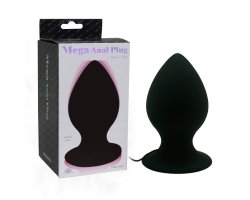 Анальная вибропробка «Mega Anal Plug», черная, 13 см, Ø 7,2 см-foto3
