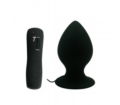 Анальная вибропробка «Mega Anal Plug», черная, 13 см, Ø 7,2 см Анальная вибропробка «Mega Anal Plug», черная, 13 см, Ø 7,2 см