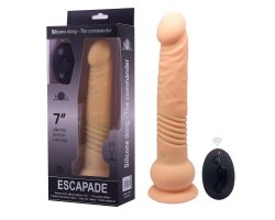 Перезаряжаемый вибро-ротатор «Escapade» c функцией Up&Down, телесный, 24 см, Ø 3,9 см-foto3