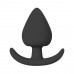 Черная анальная пробка Anal Plug Small, Ø 2,5 см