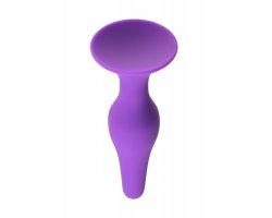 Фиолетовая анальная пробка Large, Ø 1 - 3,2 см-foto3