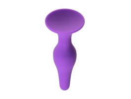 Фиолетовая анальная пробка Large, Ø 1 - 3,2 см-foto3