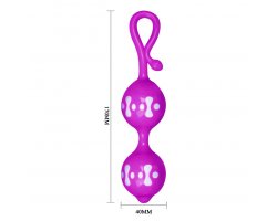 Вагинальные шарики Cute Love Balls, фиолетовые-foto4