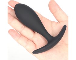 Черная анальная пробка, 9,7 см, Ø 2,6 см-foto5