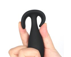 Черная анальная пробка, 9,7 см, Ø 2,6 см-foto3