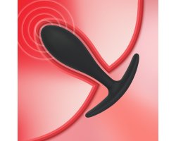 Черная анальная пробка, 9,7 см, Ø 2,6 см-foto6