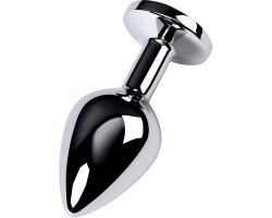 Металлическая серебристая пробка с фиолетовым стразом S, Ø 2,5 см-foto2