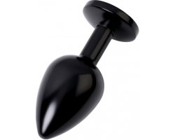 Металлическая черная пробка с фиолетовым стразом S, Ø 2,8 см-foto2