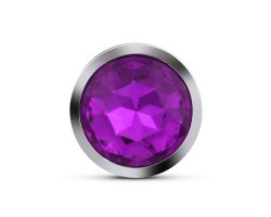 Пробка с фиолетовым стразом M, Ø 3,5 см, 9,6 см-foto2