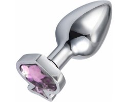 Серебристая пробка с розовым стразом «Пика» M, Ø 3,4 см Серебристая пробка с розовым стразом «Пика» M, Ø 3,4 см