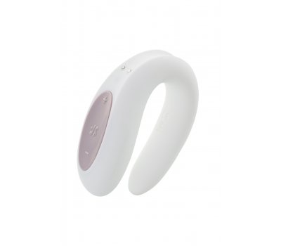 Вибратор для пар Satisfyer Double Joy с управлением через приложение, белый