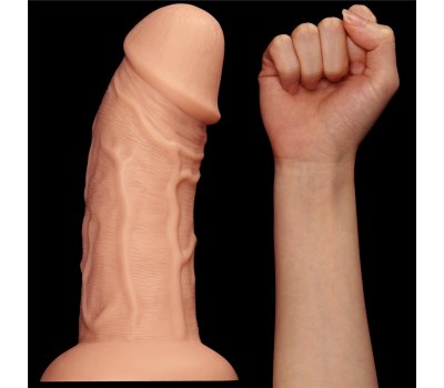 Фаллоимитатор реалистичый с присоской Curved Dildo 24 см, Ø 6,6 см