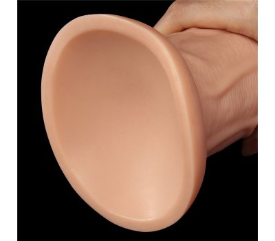 Фаллоимитатор реалистичый с присоской Curved Dildo 24 см, Ø 6,6 см