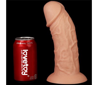 Фаллоимитатор реалистичый с присоской Curved Dildo 24 см, Ø 6,6 см