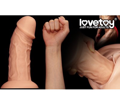 Фаллоимитатор реалистичый с присоской Curved Dildo 24 см, Ø 6,6 см