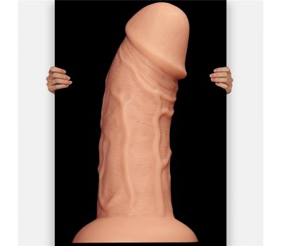 Фаллоимитатор реалистичый с присоской Curved Dildo 24 см, Ø 6,6 см