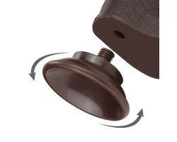 Большой реалистичный фаллос на присоске Sliding Skin Cock, черный, 24 см, Ø 4,5 см-foto11