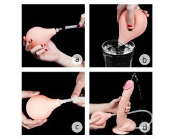 Большой фаллос Squirt Extreme Dildo с имитацией семяизвержения, 28 см, Ø 4,8 см-foto5